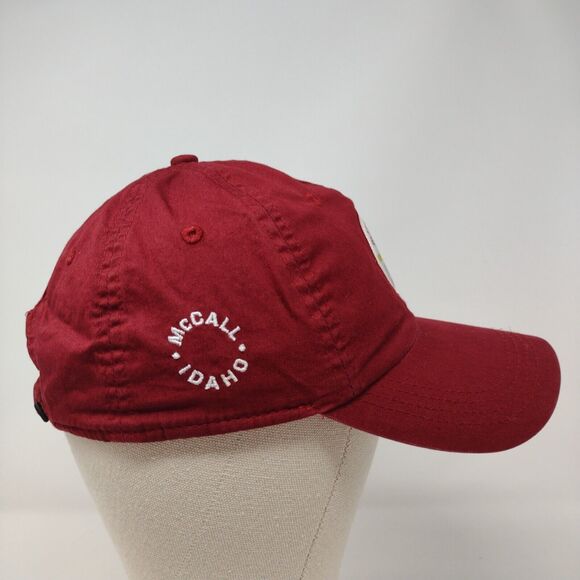 Mile High Marina McCall Idaho Strapback Hat Red OS Classic Cut Ahead Lightweight - Picture 4 of 9